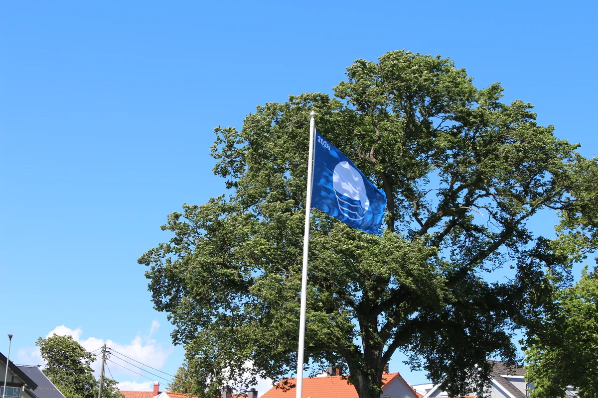 Blått flagg heist på Sjøbadet i Moss, 11. juni 2026